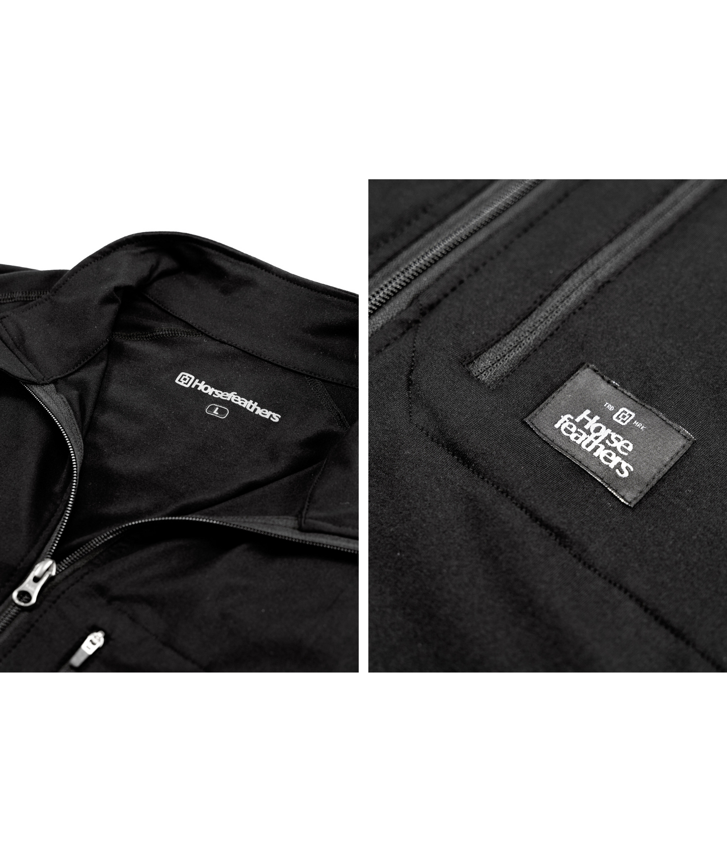 Horsefeathers Samuel Full Zip Sweatshirt - Black