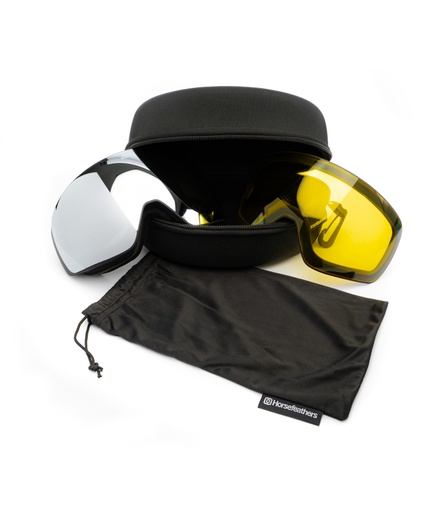 Horsefeathers Scout Goggles - Black/Mirror Silver