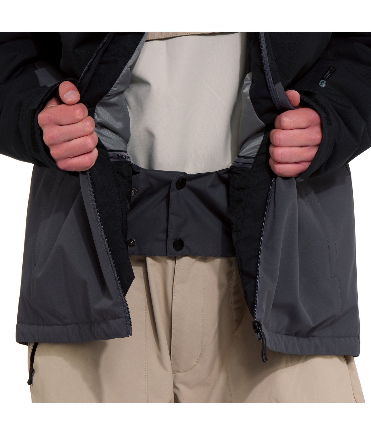 Horsefeathers Crown Jacket - Black/Iron