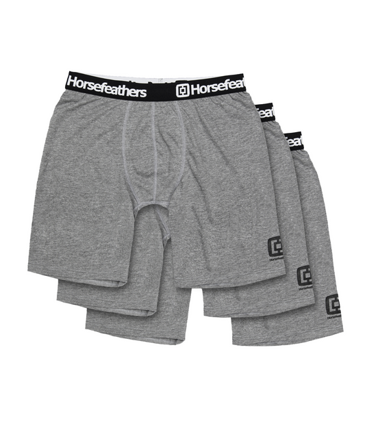 Horsefeathers Dynasty 3Pack Boxer Shorts - Heather Gray
