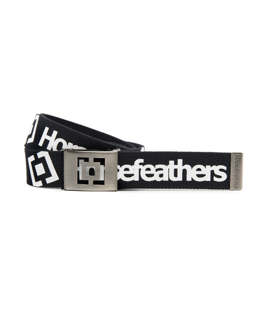 Horsefeathers Idol Belt - Black & White
