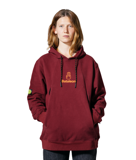 Bataleon Snowproof Delta Hoodie - Ruby Wine