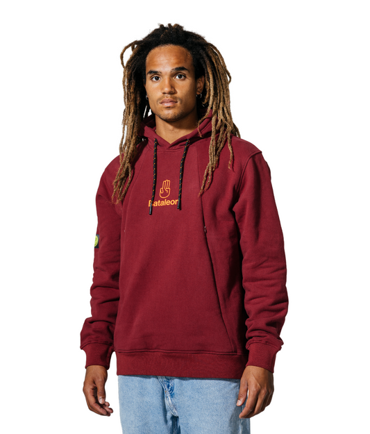 Bataleon Snowproof Delta Hoodie - Ruby Wine