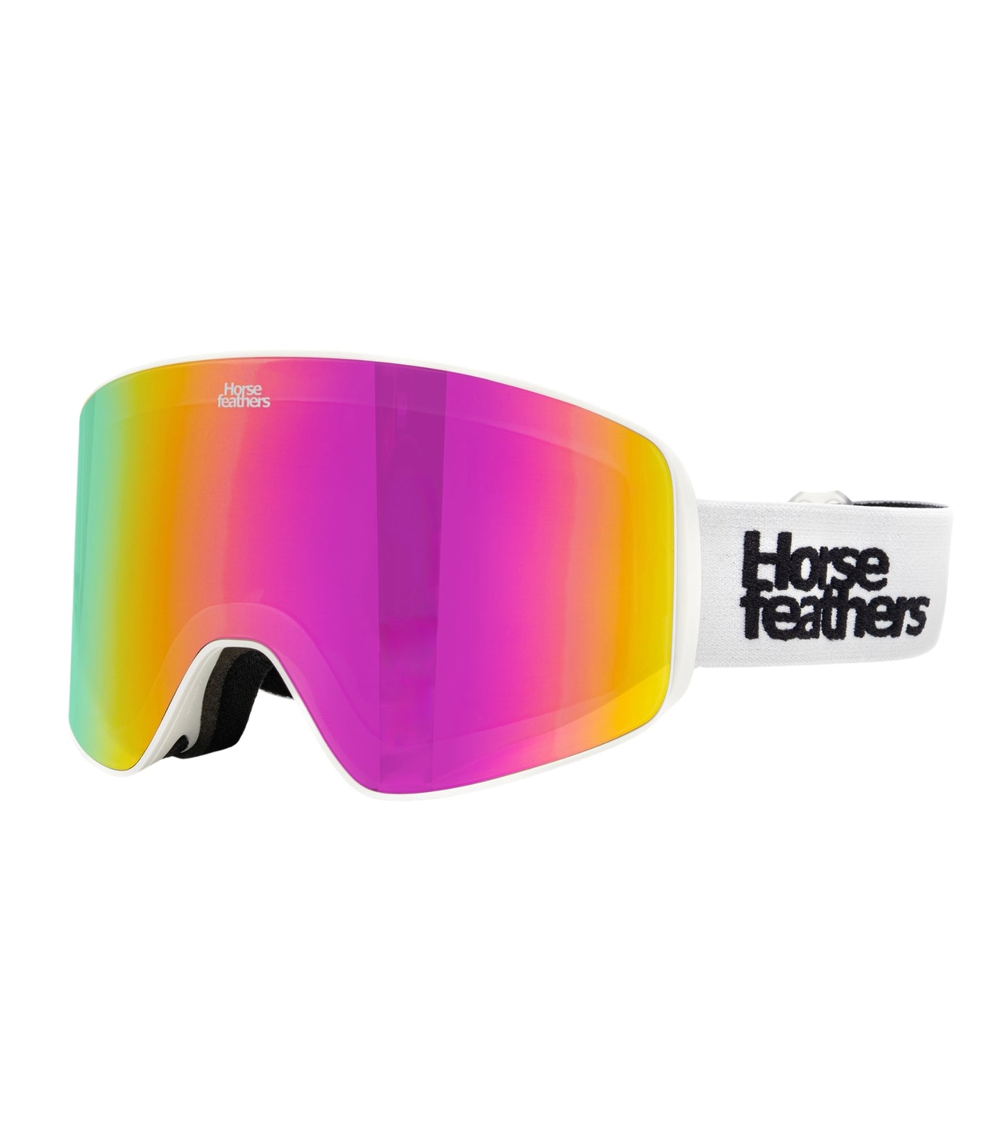 Horsefeathers - Lynx Goggles White Mirror Pink