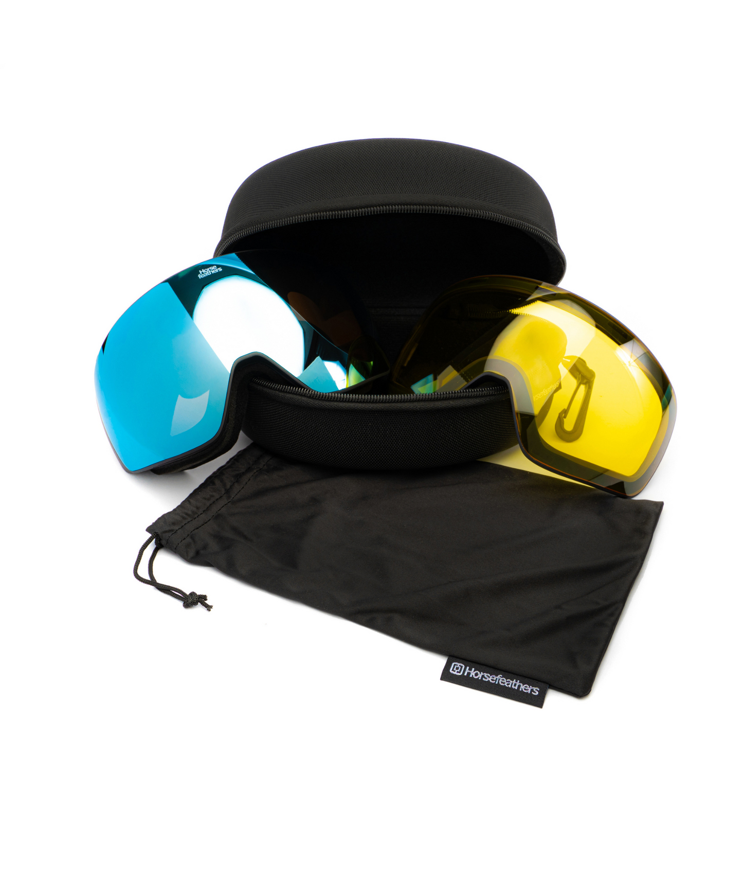 Horsefeathers Scout Goggles - Black/Mirror Blue