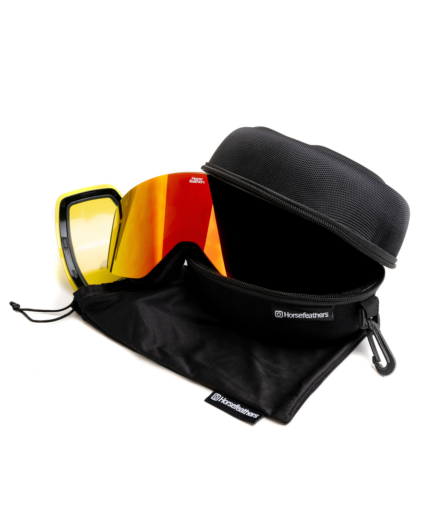 Horsefeathers Colt Goggles - Black/Mirror Red