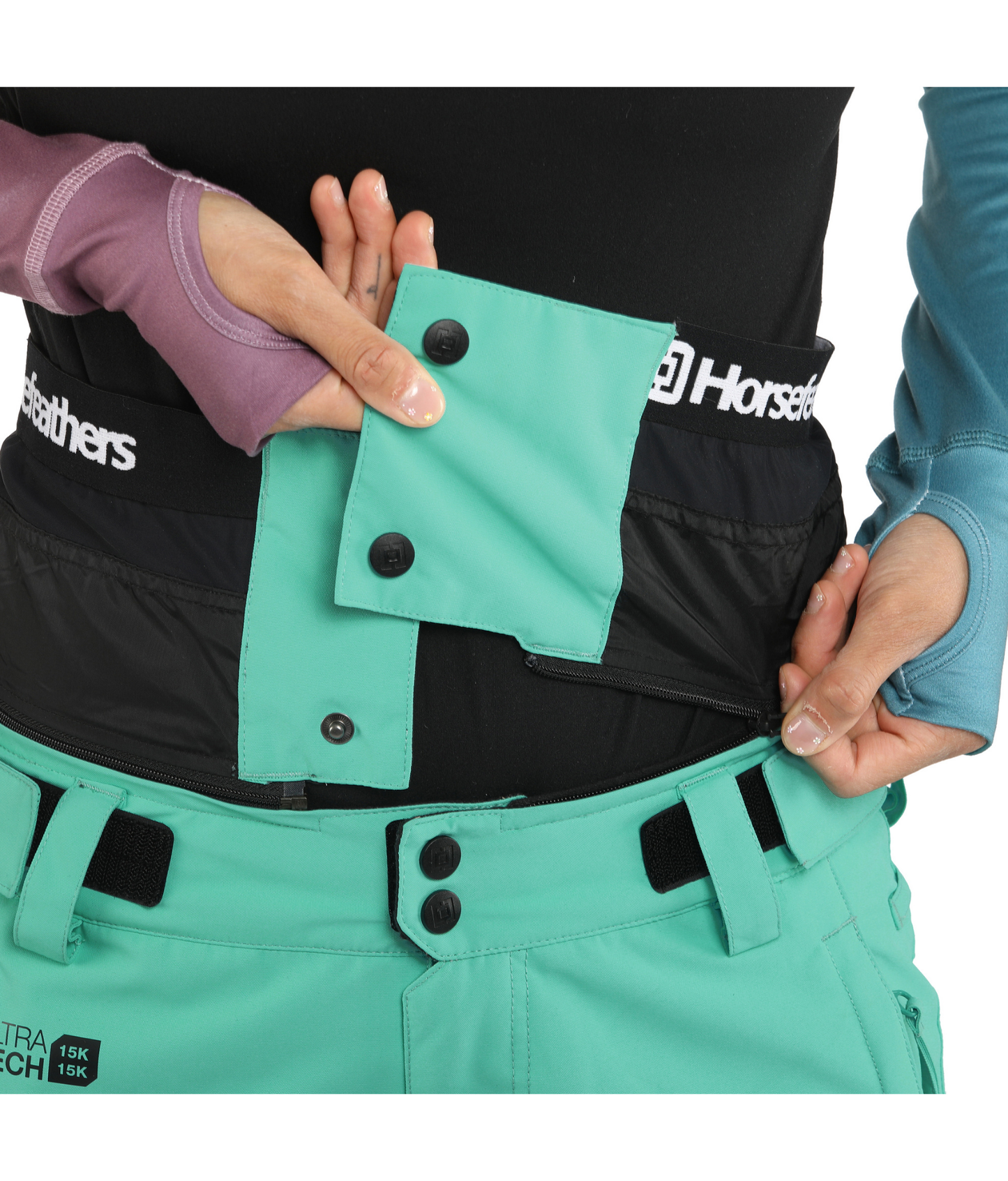 Horsefeathers Lotte II Shell Pants - Turquoise