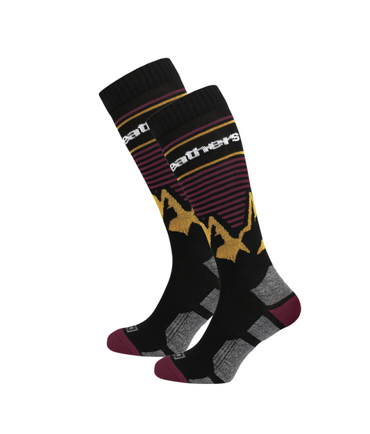 Horsefeathers Arlo Thermolite Snowboard Socks - Burgundy