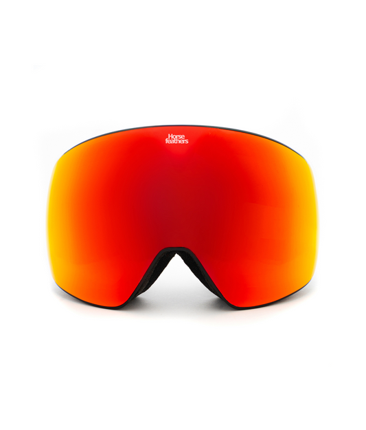Horsefeathers Scout Goggles - Black/Mirror Red